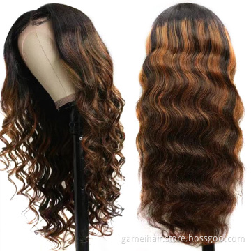 150% 180% Brazilian Human Virgin Hair HD Lace Frontal Wig Body Wave Full 4x4 Lace Front Closure Wig Pre Plucked With Baby Hair